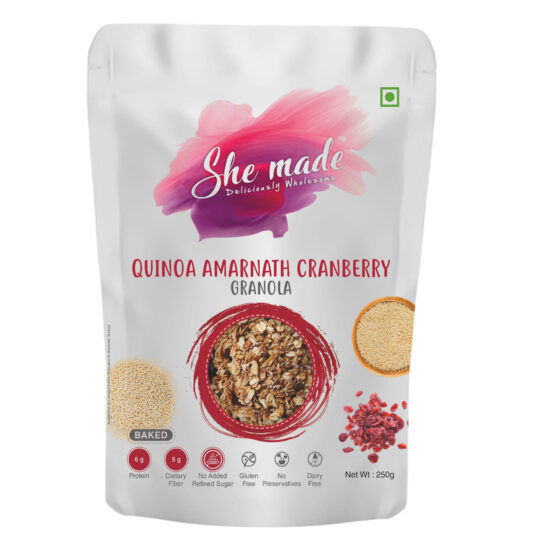 Quinoa Amaranth Granola Shemade Foods she made food