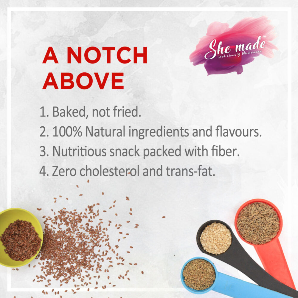 Jeera Ajwain Crackers Shemade Foods she made food