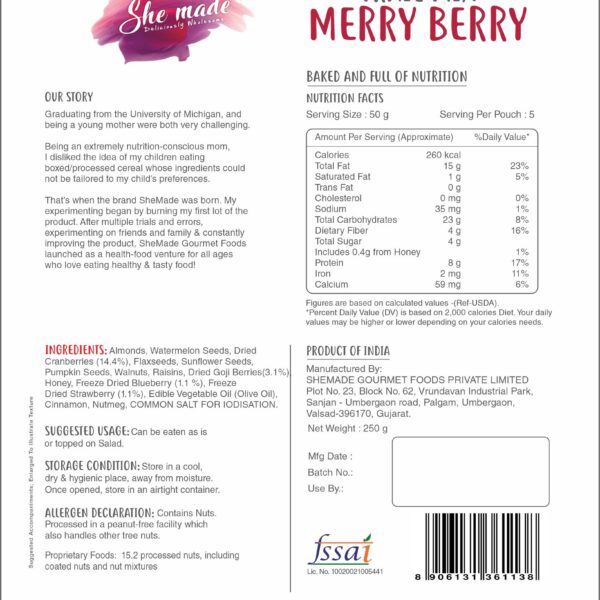 merry berry trail mix